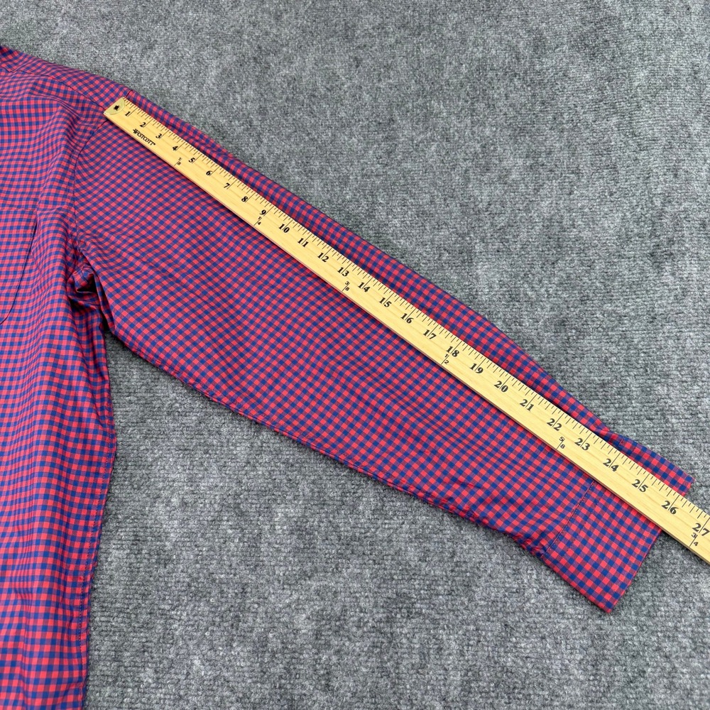 Vineyard Vines Shirt Men XXL Red Gingham OTG On The Go brrr Performance Stretch - Picture 10 of 12